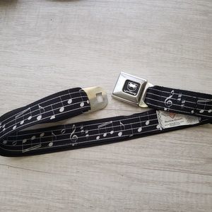 Buckle-Down Viper Adjustable Belt Music Notes